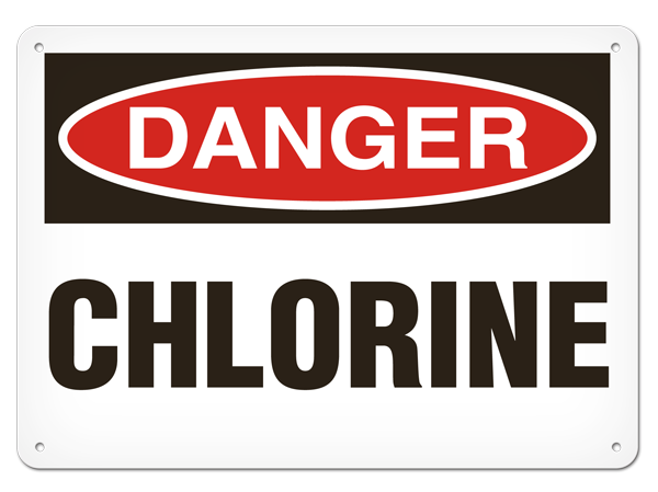 OSHA Safety Sign | Danger Chlorine  | INCOM SS1038   Safety Supplies Canada