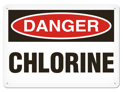 OSHA Safety Sign | Danger Chlorine  | INCOM SS1038   Safety Supplies Canada