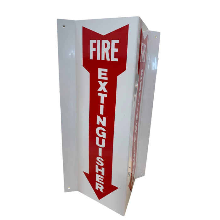 Fire Extinguisher 3D Stand-Out Sign RSP3D124 RS Steel