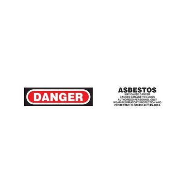 DANGER ASBESTOS Dispenser Boxed Barricade Tape - BT10208DB (Pack of 12 Rolls)