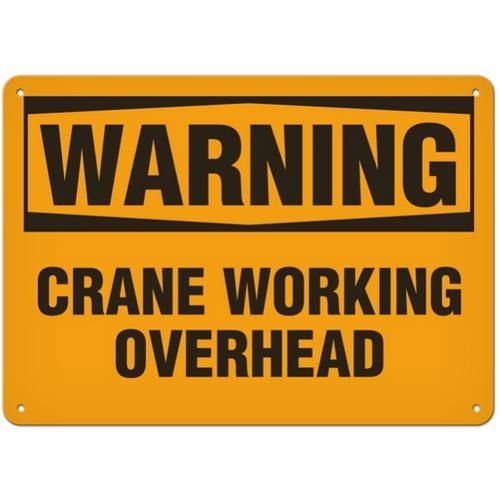 OSHA Safety Sign | Warning Crane Work  | INCOM SS3051V, SS3051A, SS3051P, SC3051V, SC3051A, SC3051P?