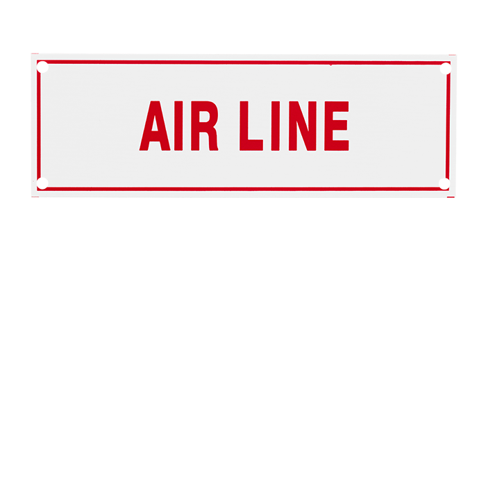 Aluminum Signs - Air Line - 6" x 2"