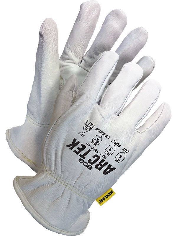Arc-Tek Grain Pearl Goatskin Driver with Kevlar? Lining - Pack of 6 | Cut Level 4 | Bob Dale Gloves