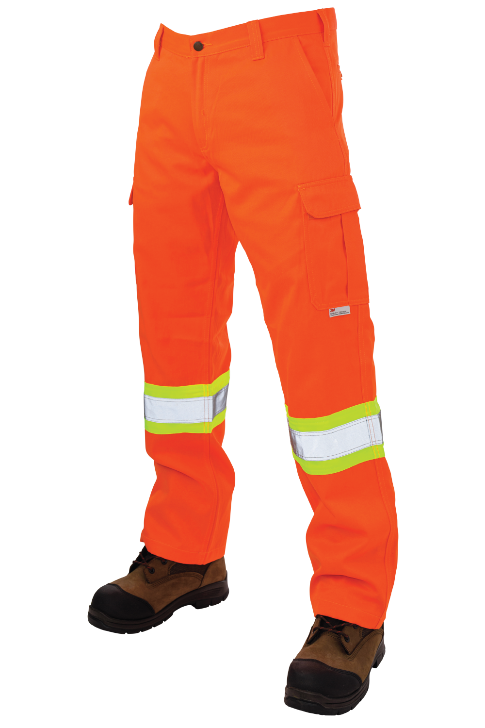 Relaxed-Fit Twill Safety Cargo Work Pant