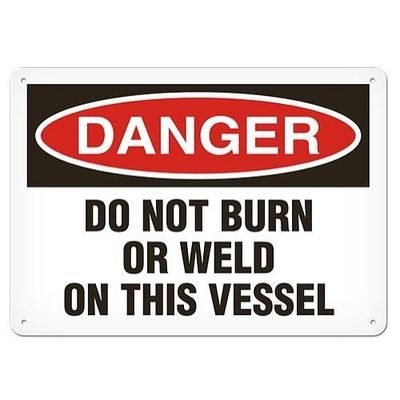 OSHA Safety Sign | Danger Do Not Burn  | INCOM SS1081V, SS1081A, SS1081P, SC1081V, SC1081A, SC1081P?