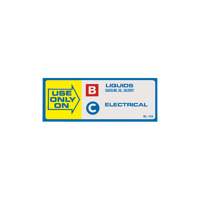 Vinyl Self Adhesive Sign - Use only on - BC