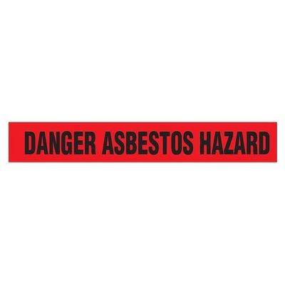 DANGER ASBESTOS HAZ Dispenser Boxed Barricade Tape (Pack of 12 Rolls)