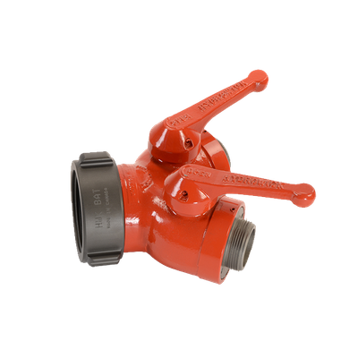 2-1/2" FM QST by two 1-1/2" M NPSH