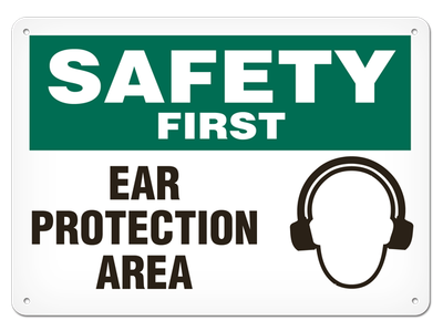 OSHA Safety Sign | Safety Ear Protect Area  | INCOM SS5008   Safety Supplies Canada