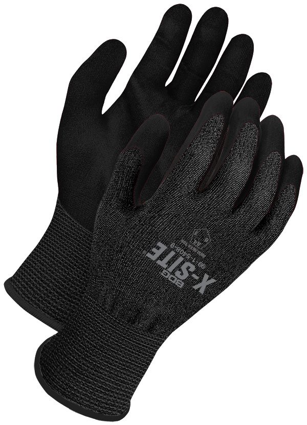 Black 18G Cut Resistant HPPE Black Palm | Cut Level A4 | Pack of 12