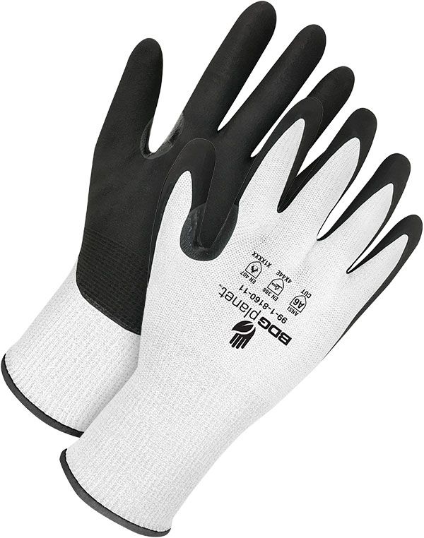 15 Gauge White HPPE Composite NBR Palm Net Zero | Pack of 12 | Cut Level A6
