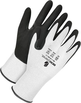 15 Gauge White HPPE Composite NBR Palm Net Zero | Pack of 12 | Cut Level A6