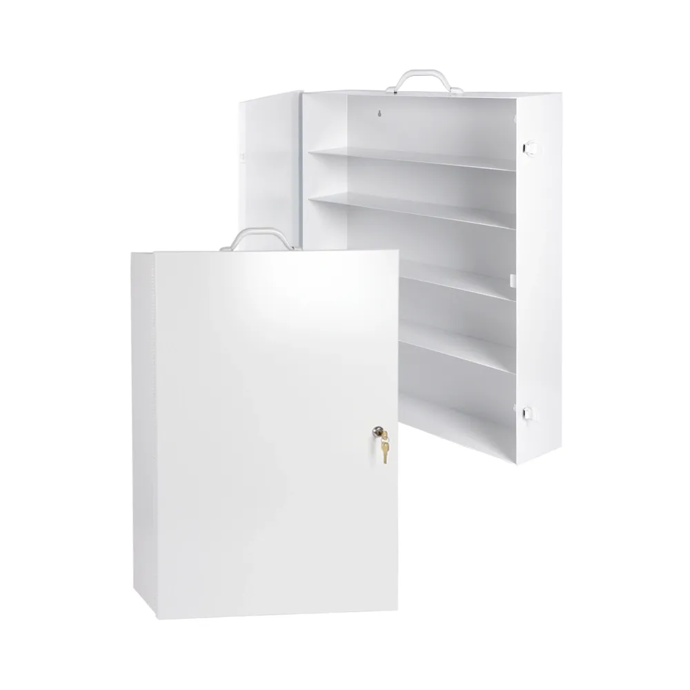 Metal M7 Cabinet - 4 Shelves - Lock - 46 x 69 x 22cm