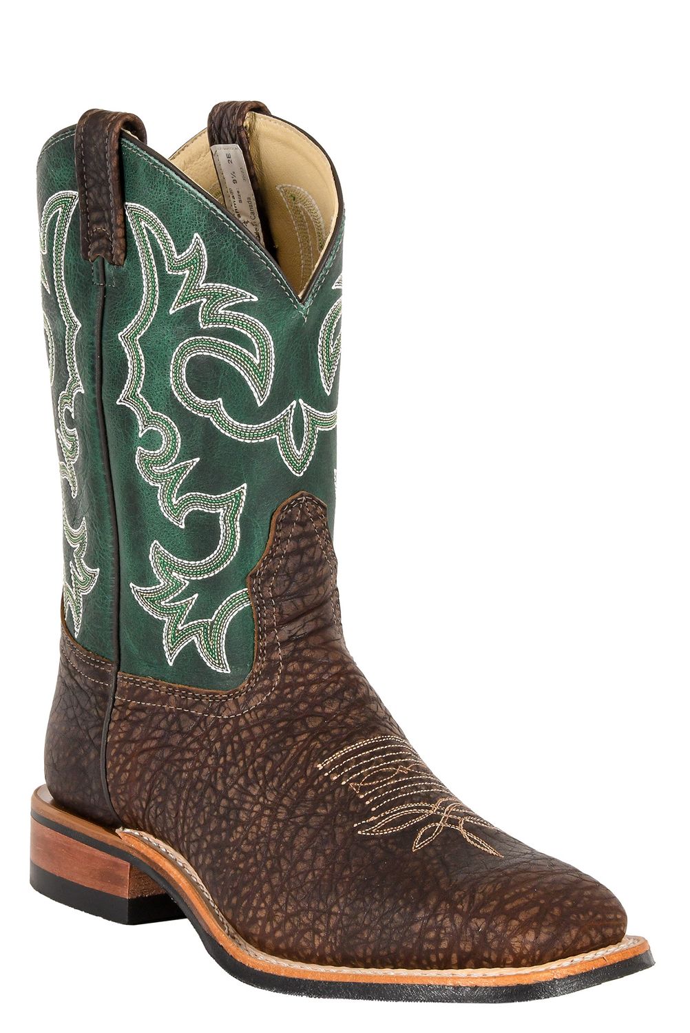 Men?s BRAHMA? Ropers with Canada West? Fine Rib soles - 11" Bullhide Hovenweep / Digital Mint