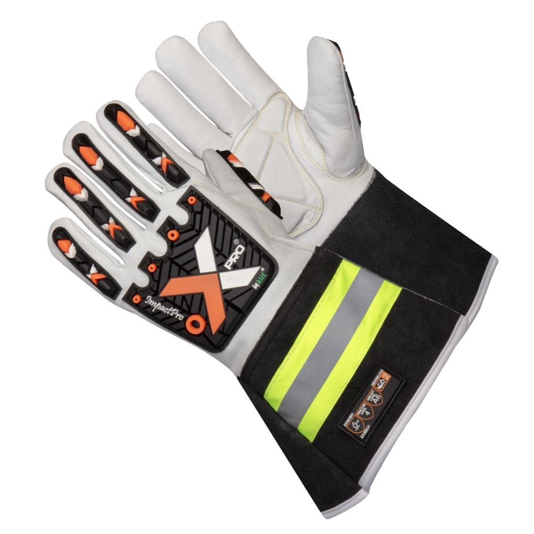 XPRO? Impact/Cut Resistant Long Cuff Glove w/ Padded Palm