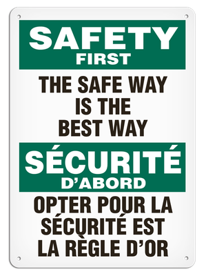 OSHA Safety Sign | Safety E/F Safe Way| | INCOM SS6034V, SS6034A, SS6034P, SC6034V, SC6034A, SC6034?