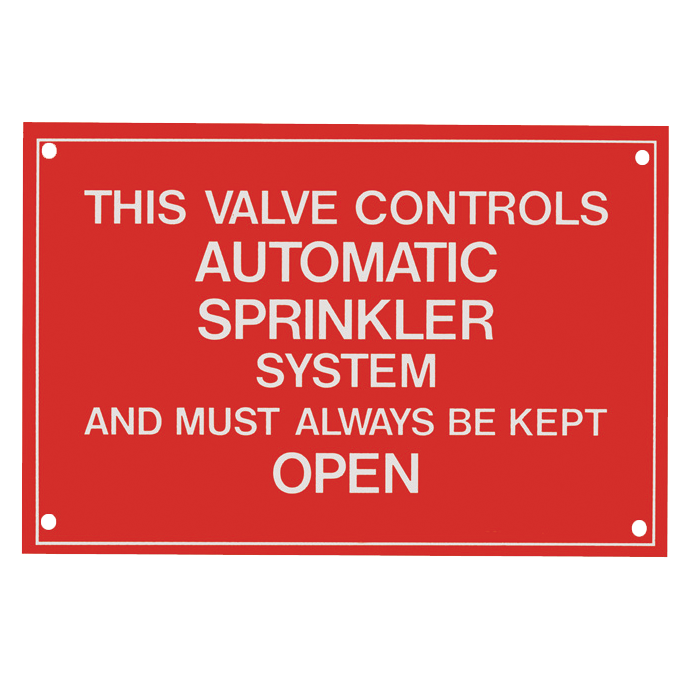 Aluminum Signs - This Valve Controls? - 6" x 4"