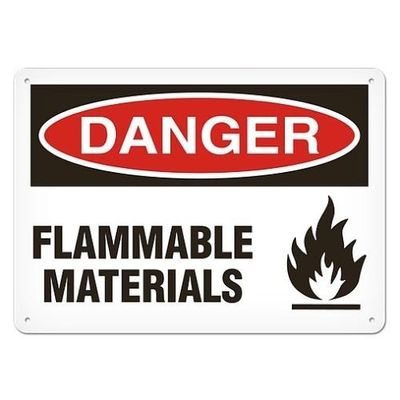 OSHA Safety Sign | Danger Flammable Mat | INCOM SS1029V, SS1029A, SS1029P, SC1029V, SC1029A, SC1029?