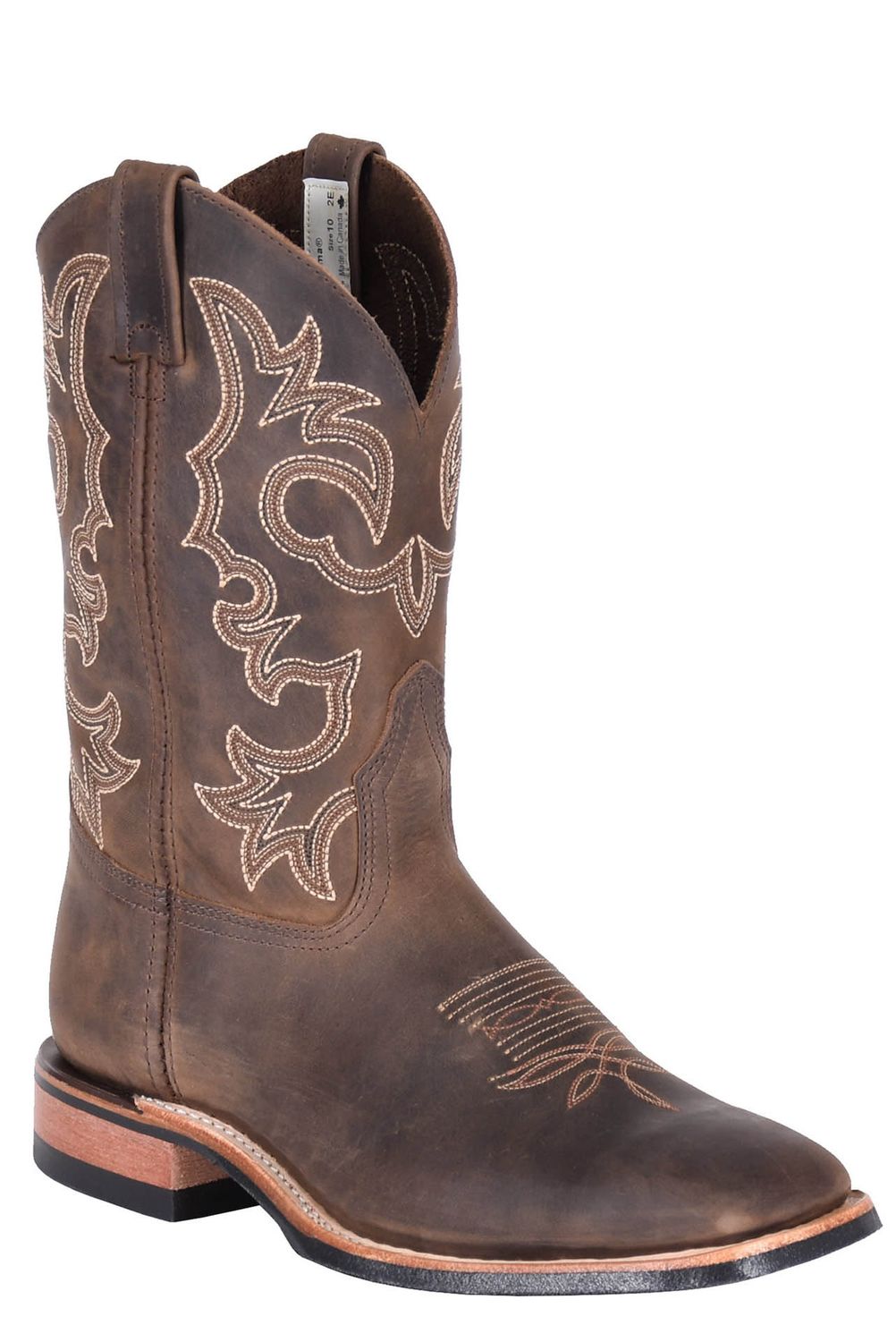 Men?s BRAHMA? Ropers with Canada West? Fine Rib soles - 11" Crazy Goucho