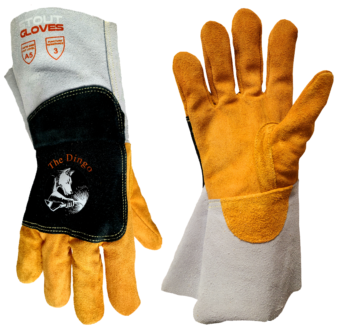 Utility Series The Dingo Cut 5 Tan Reversed Grain Cowhide Gloves | Cut Level A5