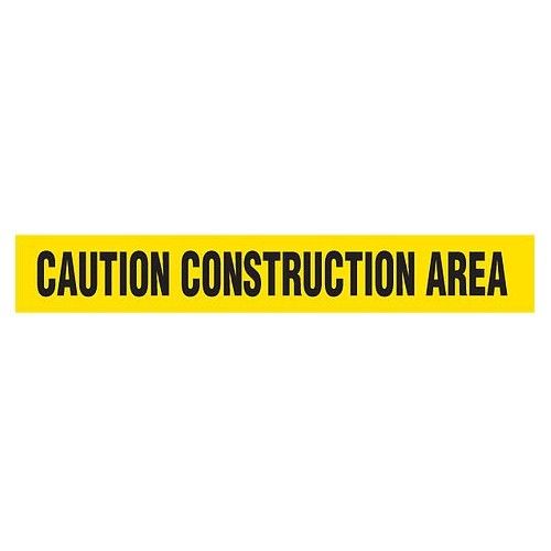 CAUTION CONSTRUCTION Dispenser Boxed Barricade Tape (Pack of 12 Rolls)