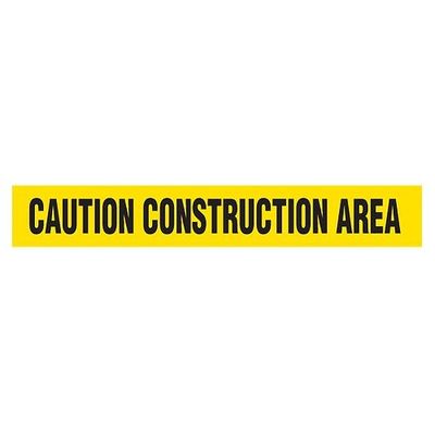 CAUTION CONSTRUCTION Dispenser Boxed Barricade Tape (Pack of 12 Rolls)