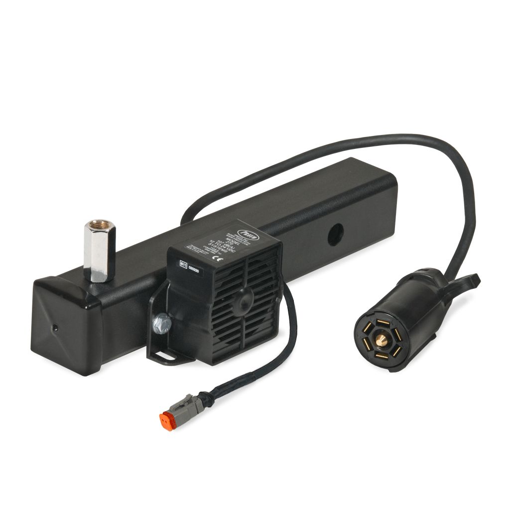 Heavy Duty Hitch Mount for Super Duty Fully Lit LED Whips and Backup Alarm