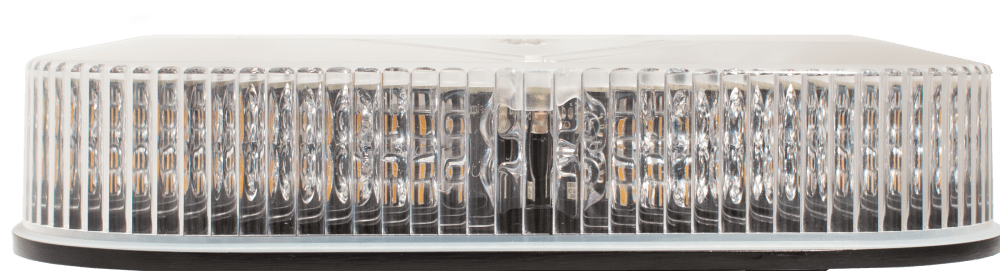 Amber 10" Eclipse Fleet+ LED Mini Lightbar Permanent Mount - Dome: Clear, Lens:  16616   Safety Sup?