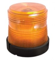 Amber Low Profile Select LED Beacon Permanent Mount - Lens: Amber - Y Base 20730   Safety Supplies ?