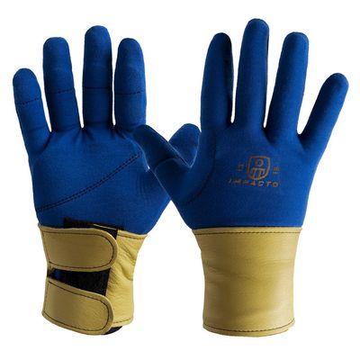 IMPACTO Anti-Impact 4-way Stretch Polycotton Glove with Grain leather Wrist Support - Full Finger S?