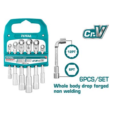 6 PCS (7-14MM) L-Angled Socket Wrench Set