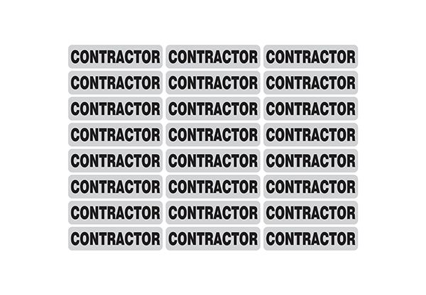 "Contractor" Reflective Strip - 1" X 4"