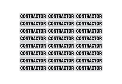 "Contractor" Reflective Strip - 1" X 4"