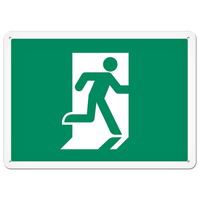 Fire Signs - Running Man Exit Sign DFS133V/DFS133VG/DFS133P/DFS133PG   Safety Supplies Canada