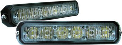 Red 6 LED Perimeter Light Surface Mount - Lens: Clear 80065   Safety Supplies Canada