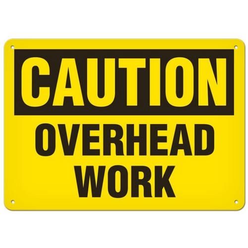 OSHA Safety Sign | Caution Overhead Wrk | INCOM SS2037   Safety Supplies Canada