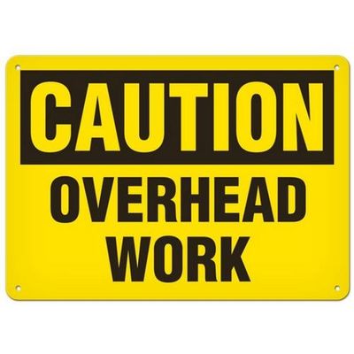 OSHA Safety Sign | Caution Overhead Wrk | INCOM SS2037   Safety Supplies Canada