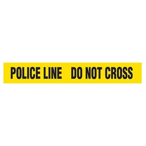 POLICE LINE Dispenser Boxed Barricade Tape (Pack of 12 Rolls)