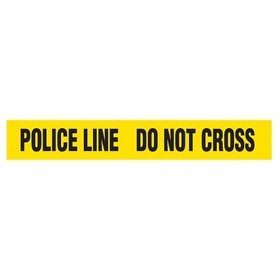 POLICE LINE Dispenser Boxed Barricade Tape (Pack of 12 Rolls)