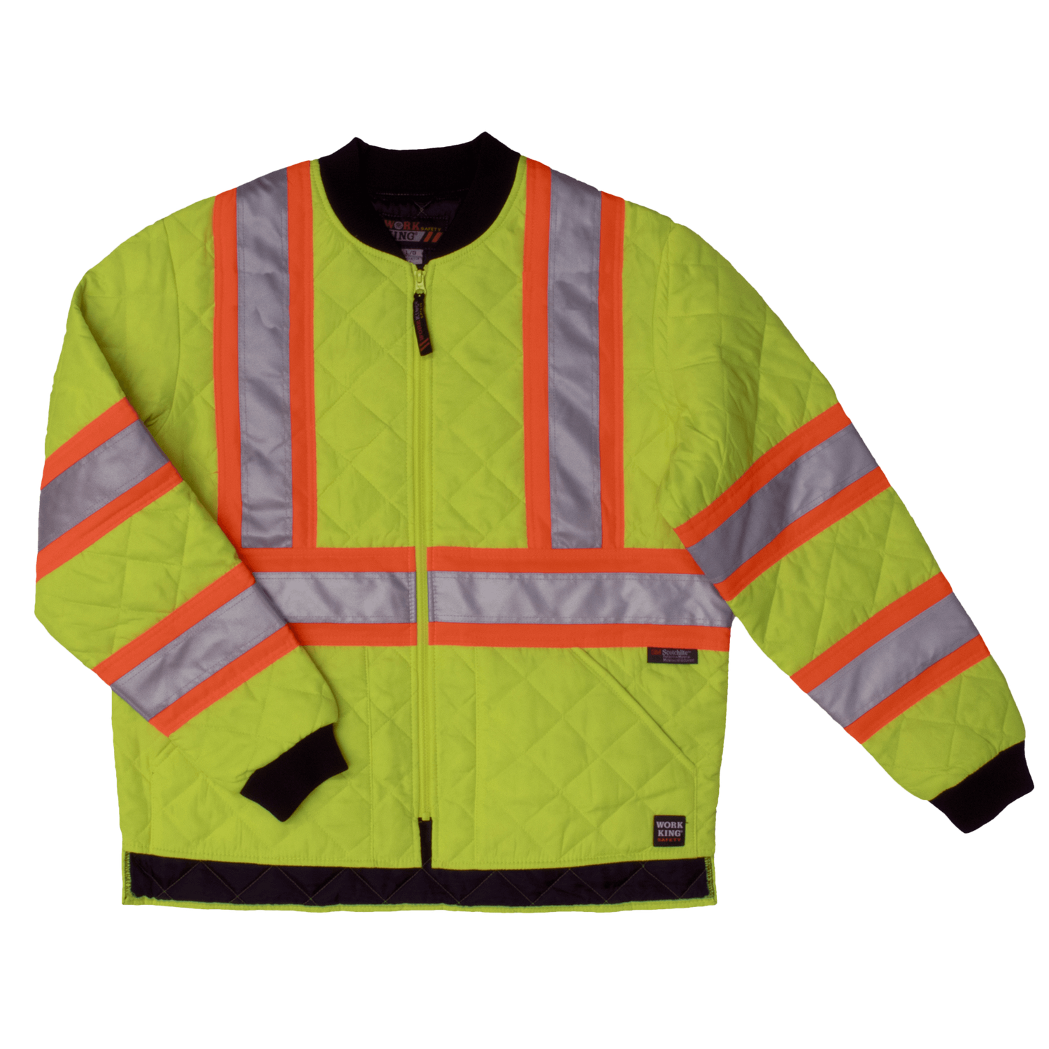Quilted Safety Jacket | Class 1 &amp; 2, Level 2 | Work King S432   Safety Supplies Canada
