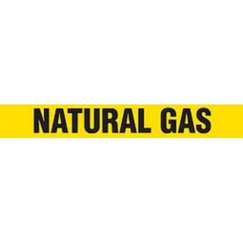 2" x 54' NAUTRAL GAS Worded Pipe Marker Tape - Yellow/Black