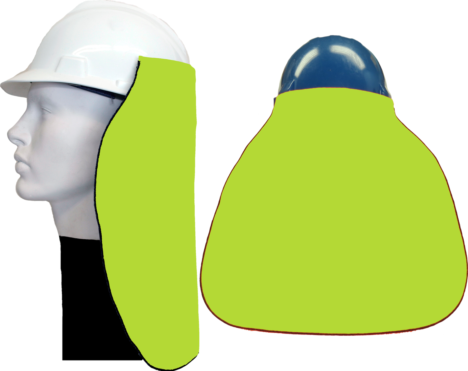 Neck Shade Polyester Fluorescent Yellow-Green HHNS1000-FYG   Safety Supplies Canada
