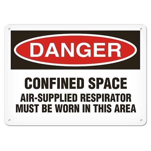 OSHA Safety Sign | Danger Confined Res  | INCOM SS1088   Safety Supplies Canada