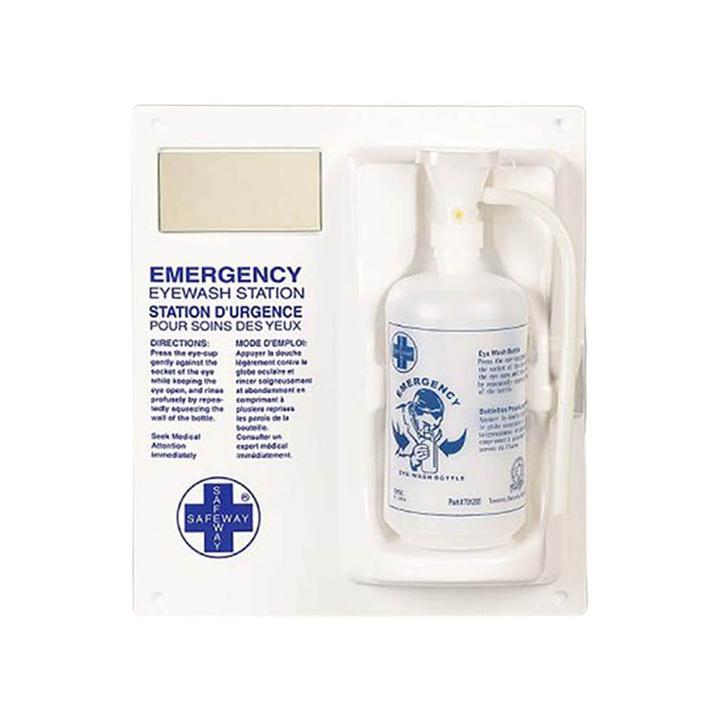Single Eyewash Station w/ 1L Empty Bottle F4560701 WASIP