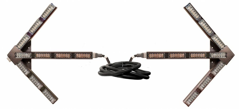 Titan 24'' Fleet Low Profile Split Arrow - Lens: Clear 57824-1 SWS