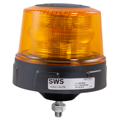 24W LED Beacon Lights - 10-30Vdc Permanent Mount - 22170/22176 22170/22176 SWS