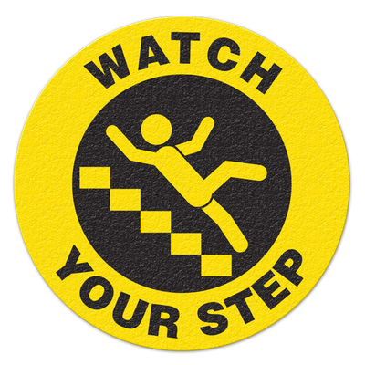 WATCH YOUR STEP (Stairs) - Floor Sign FS1033V INCOM