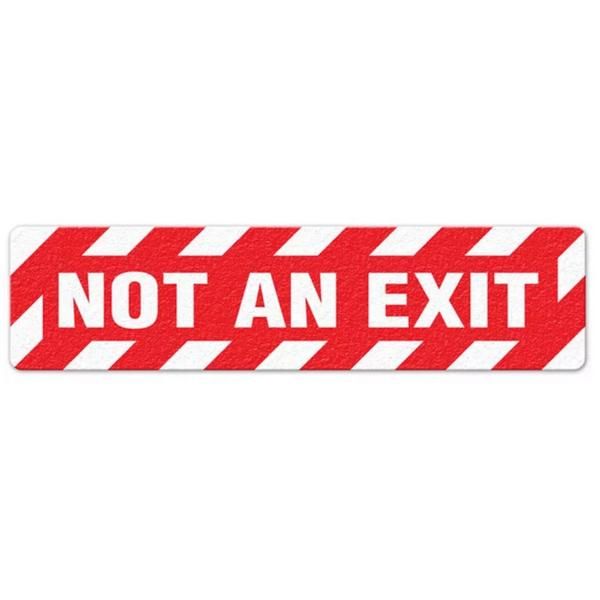 "Not An Exit" - 6"x24" Floor Sign 5/pkg FS3024V INCOM
