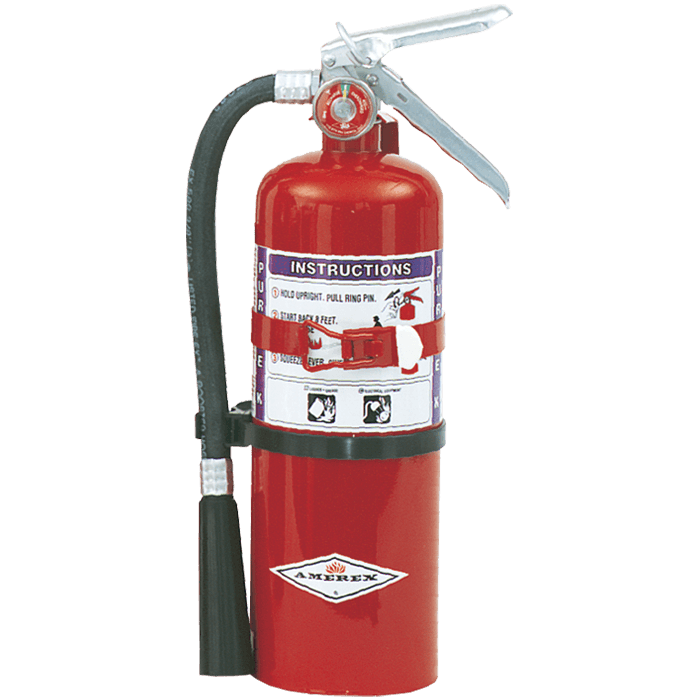 Amerex PK (Purple K) Extinguishers with Vehicle Bracket/Wall Hanger