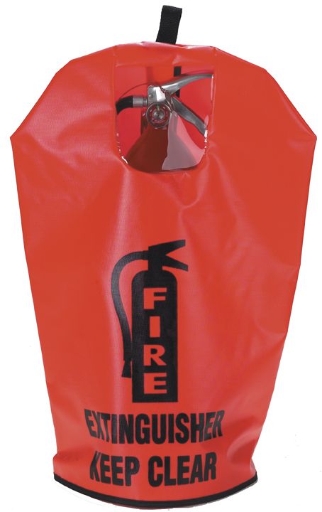 Fire Extinguisher Vinyl Cover (W/ Window)- 10Lb, 20Lb, 30Lb EFEC10/20/30 RS Steel